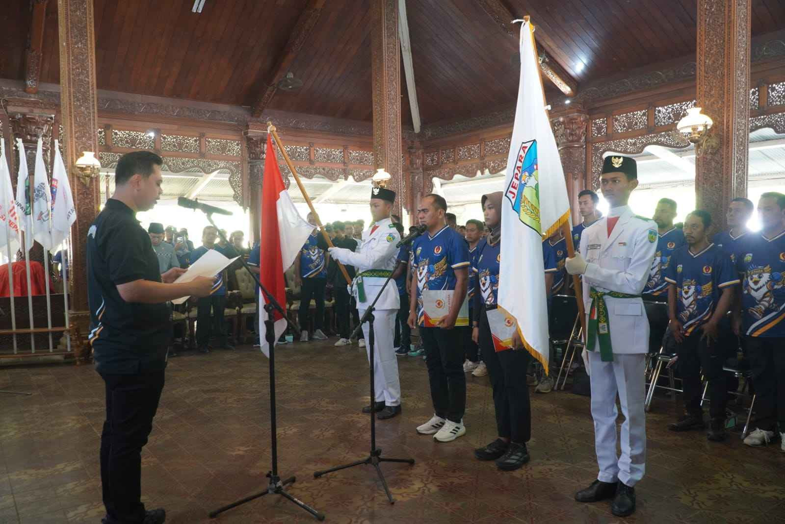 Kontingen Jepara Dikukuhkan, Targetkan Lima Besar Porprov Jateng 2026