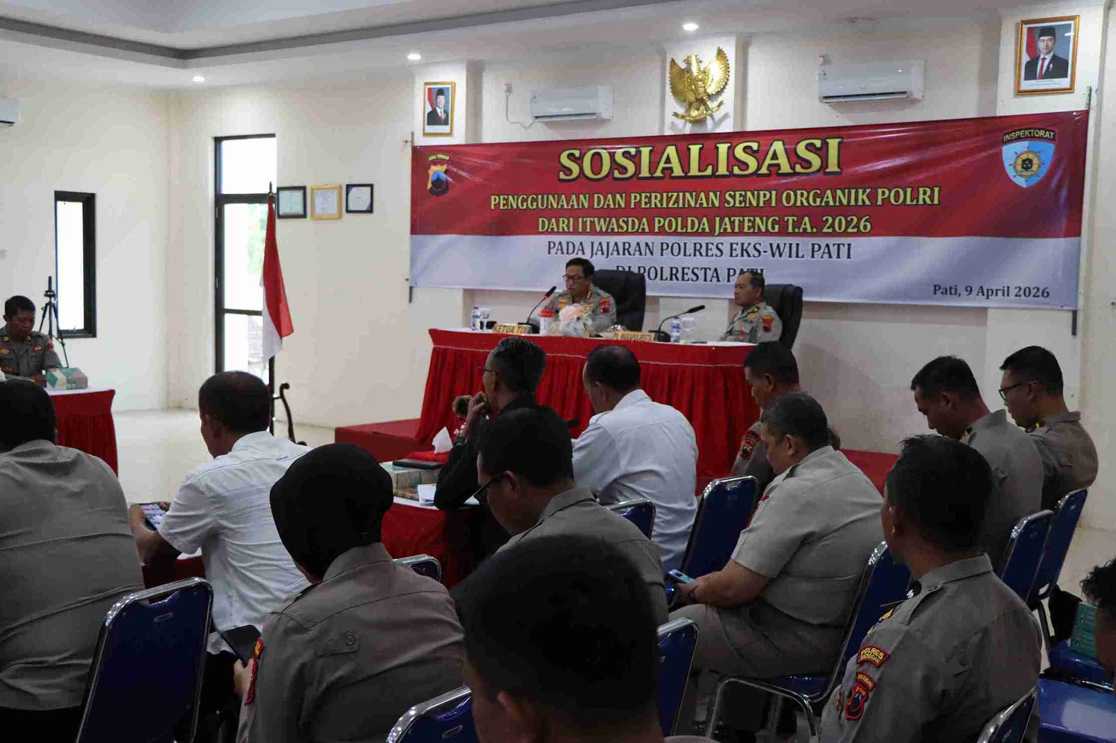 Polresta Pati Gelar Sosialisasi Penggunaan dan Perizinan Senpi bagi Personel 