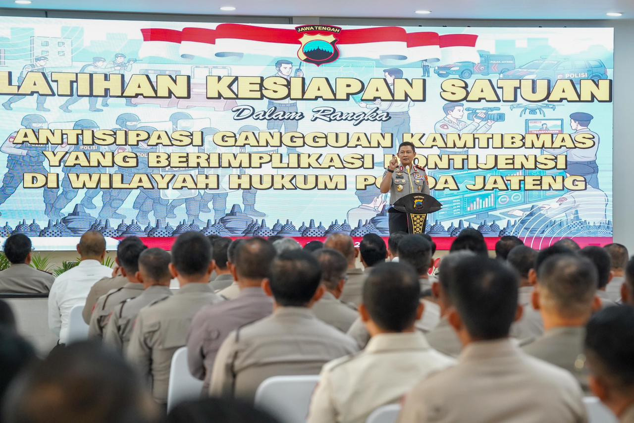 Jelang May Day, Polda Jateng Gelar Pelatihan Kesiapan Kontijensi