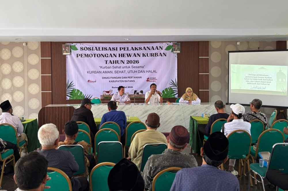 Jelang Iduladha, Dispaperta Batang Gelar Sosialisasi Standar Pemotongan Hewan Kurban