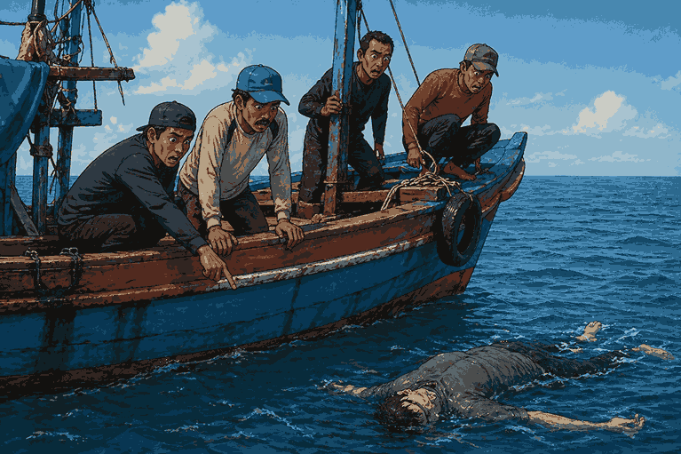 Geger! Nelayan Jepara Temukan Mayat Mengapung di Muara Kali Wiso