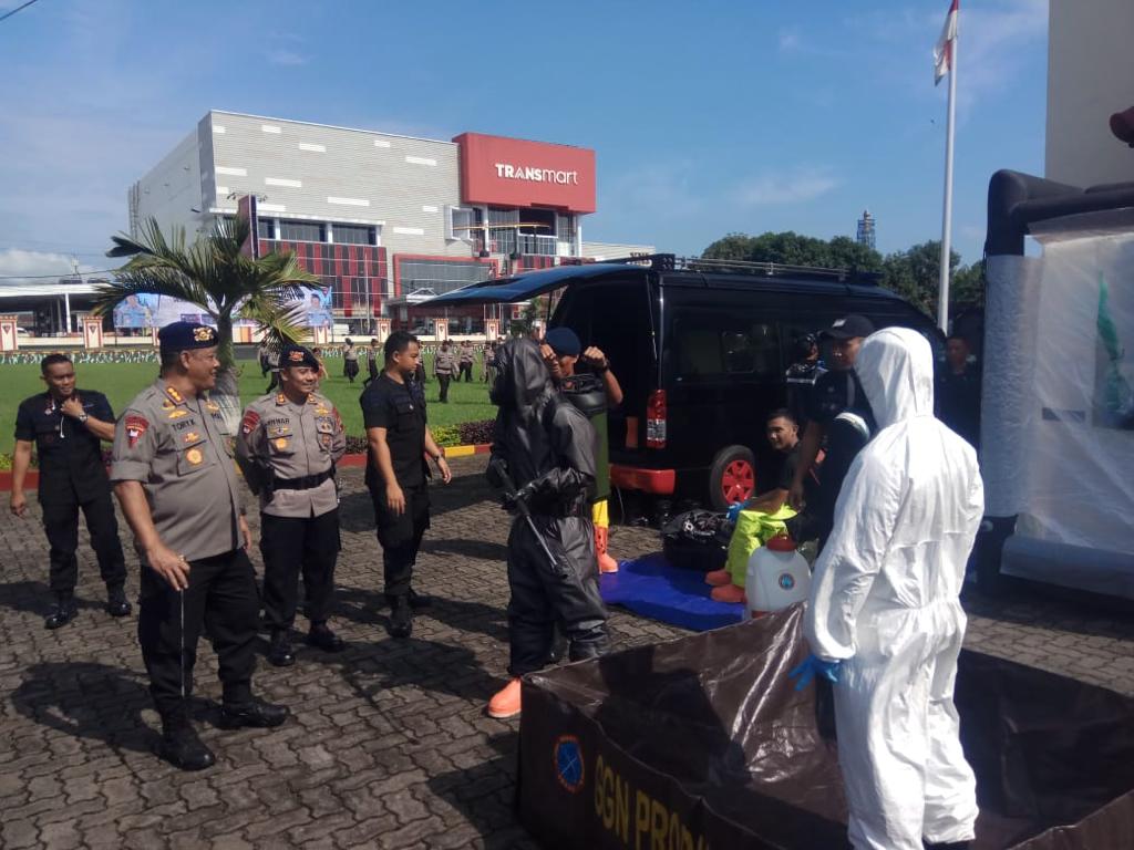 Cegah Penyebaran Virus Corona, Polda Siap Terjunkan Ratusan Pasukan Sterilisasi