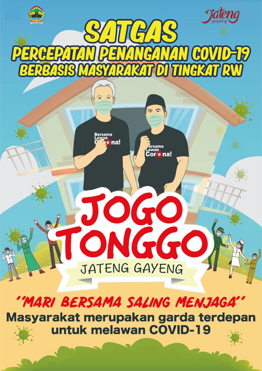 Enggan Terapkan PSBB, Pemprov Jateng Cetuskan Jogo Tonggo, Ini Penjelasan Detailnya