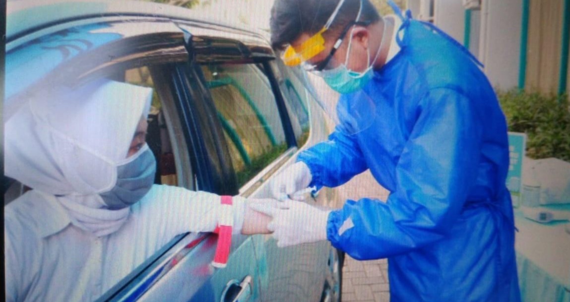 Mantab, RS Keluarga Sehat Hadirkan Layanan Drive Thru Rapid Test Covid-19