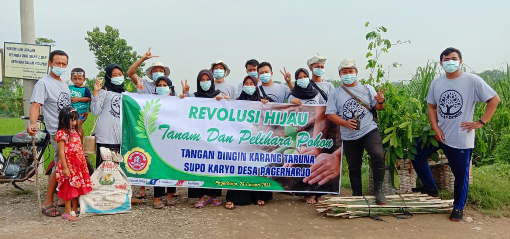 Revolusi Hijau Karang Taruna Supo Karyo Pagerharjo, Produktif di tengah Pandemi