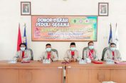 Minim Pasokan di Tengah Pandemi, Karang Taruna Satria Kusuma Adakan Donor Darah