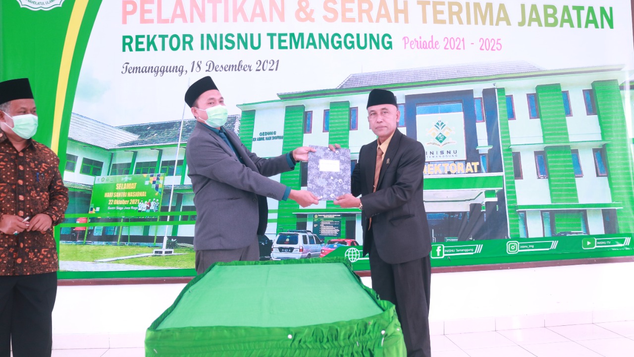Kiai Said Lantik Muh. Baehaqi Jadi Rektor INISNU Temanggung
