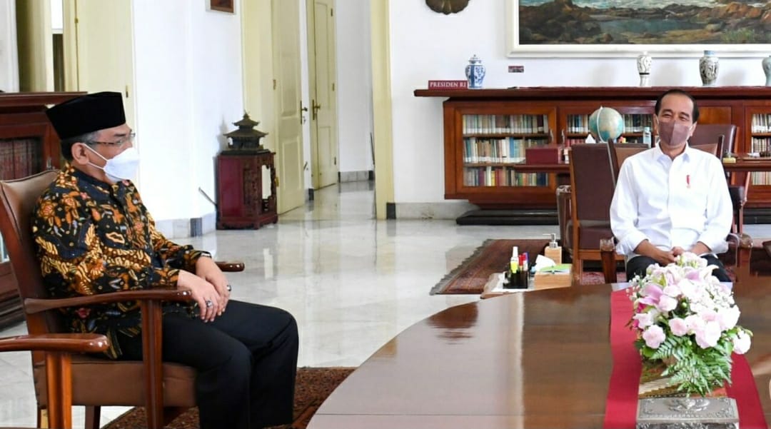 Sampaikan Hasil Muktamar NU Ke-34, Gus Yahya Temui Presiden Jokowi