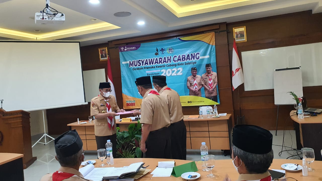 Muh. Haris Kembali Nahkodai Kwarcab Pramuka Salatiga Periode 2021-2026