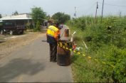 Bahu Jalan Todanan-Ketileng Longsor, Petugas Pasang Rambu
