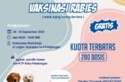 Peringati Hari Rabies Dunia, Pemkot Pekalongan Berikan Vaksinasi Rabies Gratis