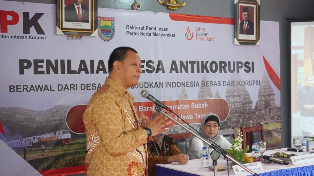 KPK Tetapkan Desa Kemiri Barat Batang Sebagai Desa Antikorupsi