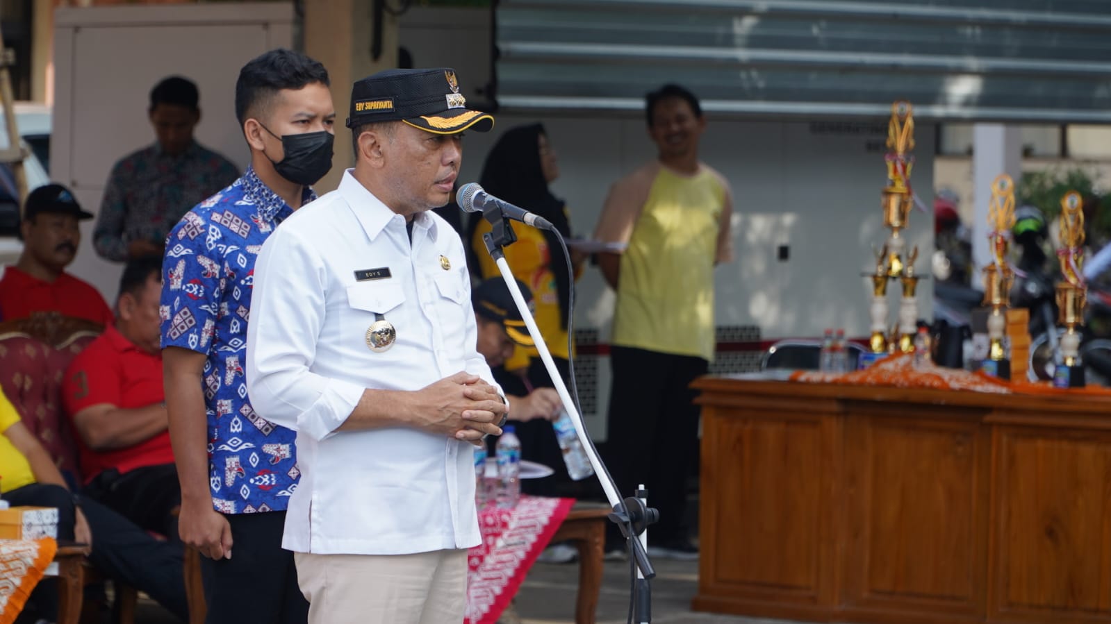 Pj Edy Supriyanta Semangati Mitra Kerja Dinsospermasdes