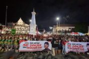 Ribuan Bregada Doakan Ganjar di Tugu Jogja