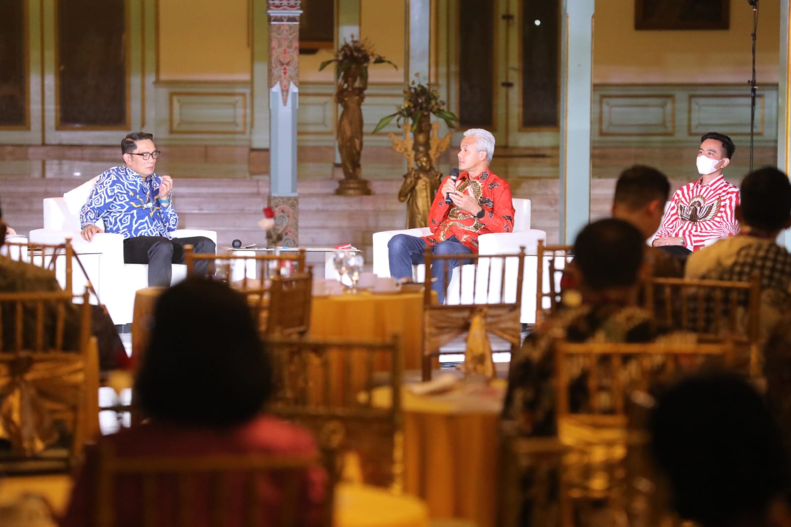 Ngumpul di Solo, Ganjar, Ridwan Kamil dan Bima Arya Ngobrol Kunci Kebangkitan Pemuda