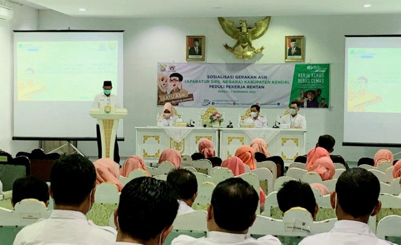 Sosialisasi Gerakan ASN Pemkab Kendal Peduli Pekerja Rentan