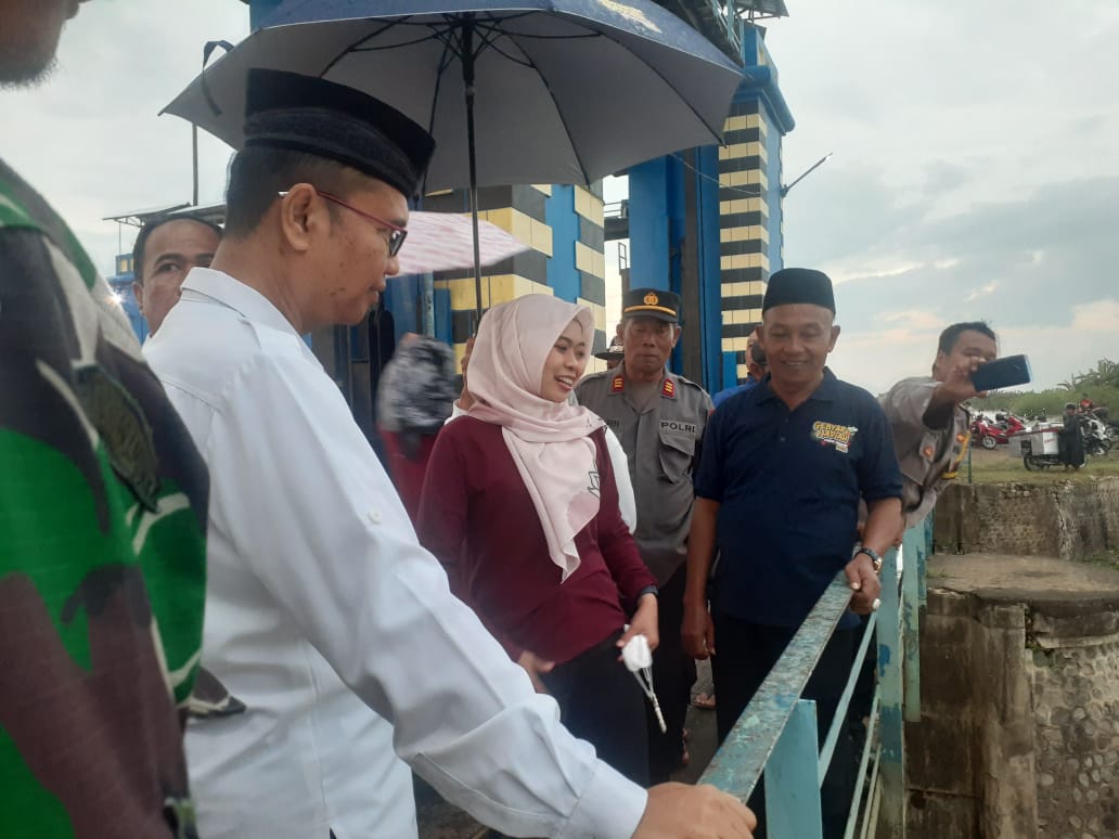 Debit Air Naik, Bupati Demak Tinjau Waduk Wilalung