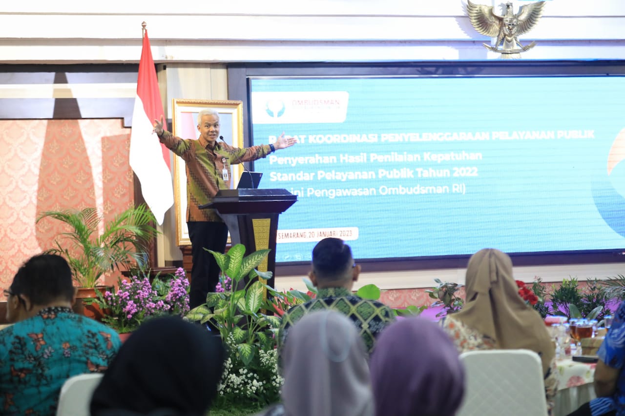 Pelayanan Publik di Jateng Semakin Baik, Ganjar; Saya Senang ORI Menilai