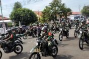 Ratusan Babinsa Uji Kekuatan Motor Dinas Baru Bantuan Menhan