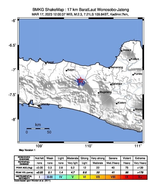 Gempabumi Tektonik M 2.2 Guncang Kepakisan dan Dieng