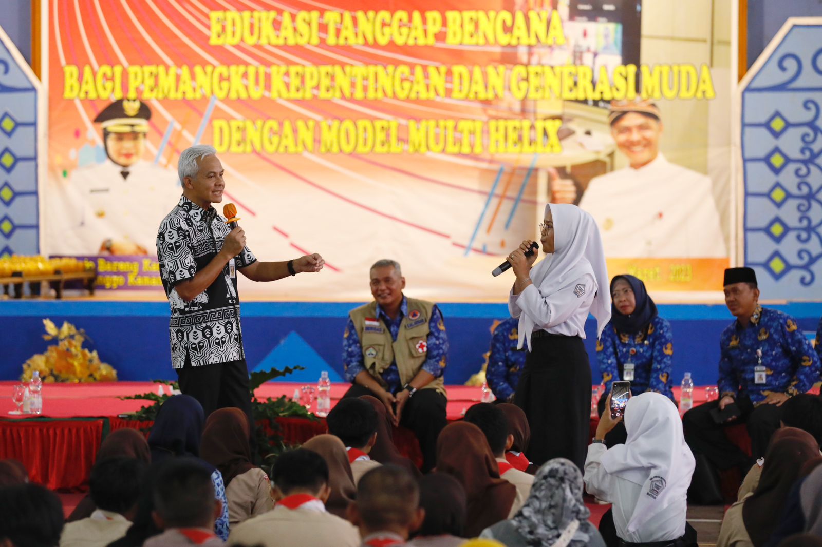 Edukasi Tanggap Bencana, Ganjar Ajarkan Pelajar Miliki Kepekaan Terhadap Kebencanaan