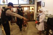 Kerahkan Anjing Pelacak, Polres Sragen Jamin Keamanan Umat Kristiani Beribadah di Jelang Misa Paskah