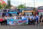 Kepala Dishub Pati Lepas Bus Mudik Gratis ke Jakarta