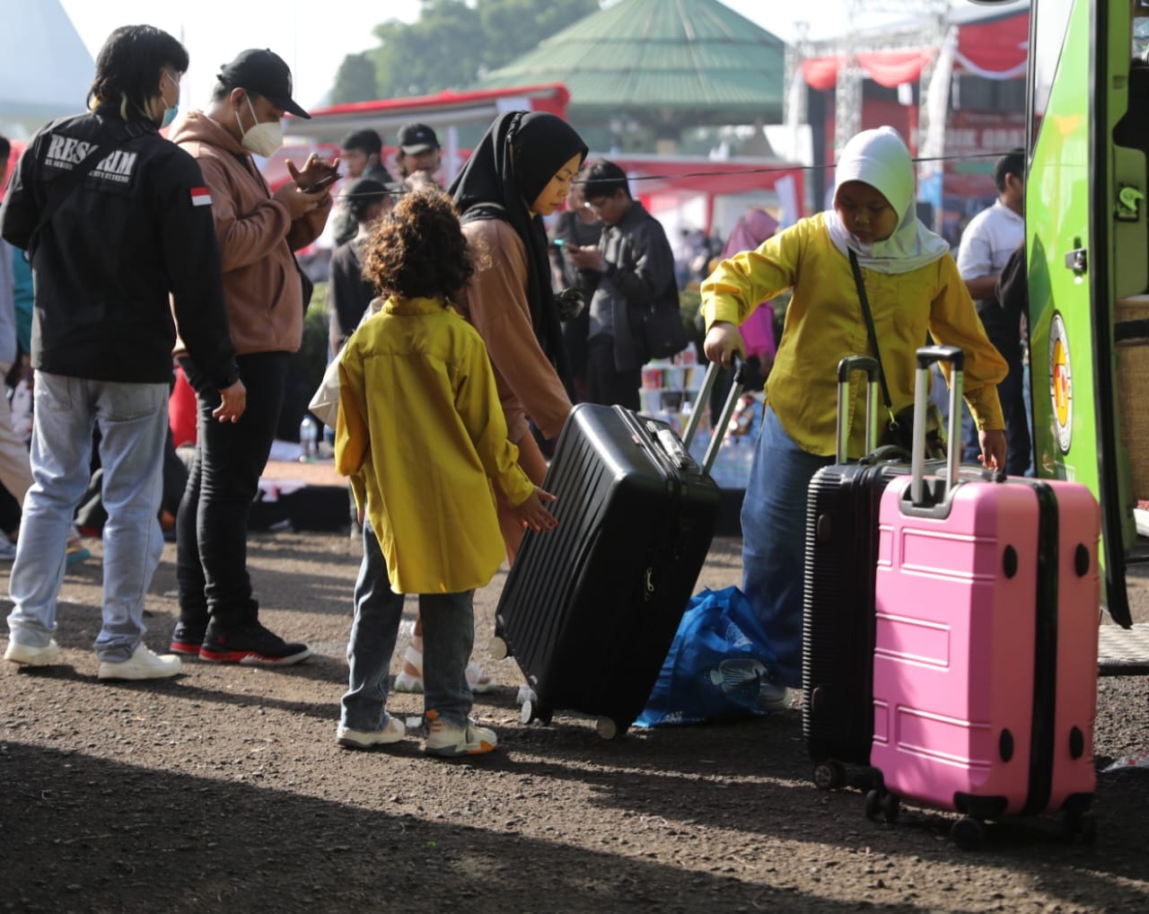 Gembiranya Ribuan Warga Jateng, Bisa Mudik Gratis Berkat Ganjar