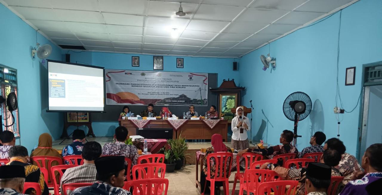 KPK RI Gelar Bimtek Indikator Desa Anti Korupsi dan Pemberdayaan Masyarakat Desa