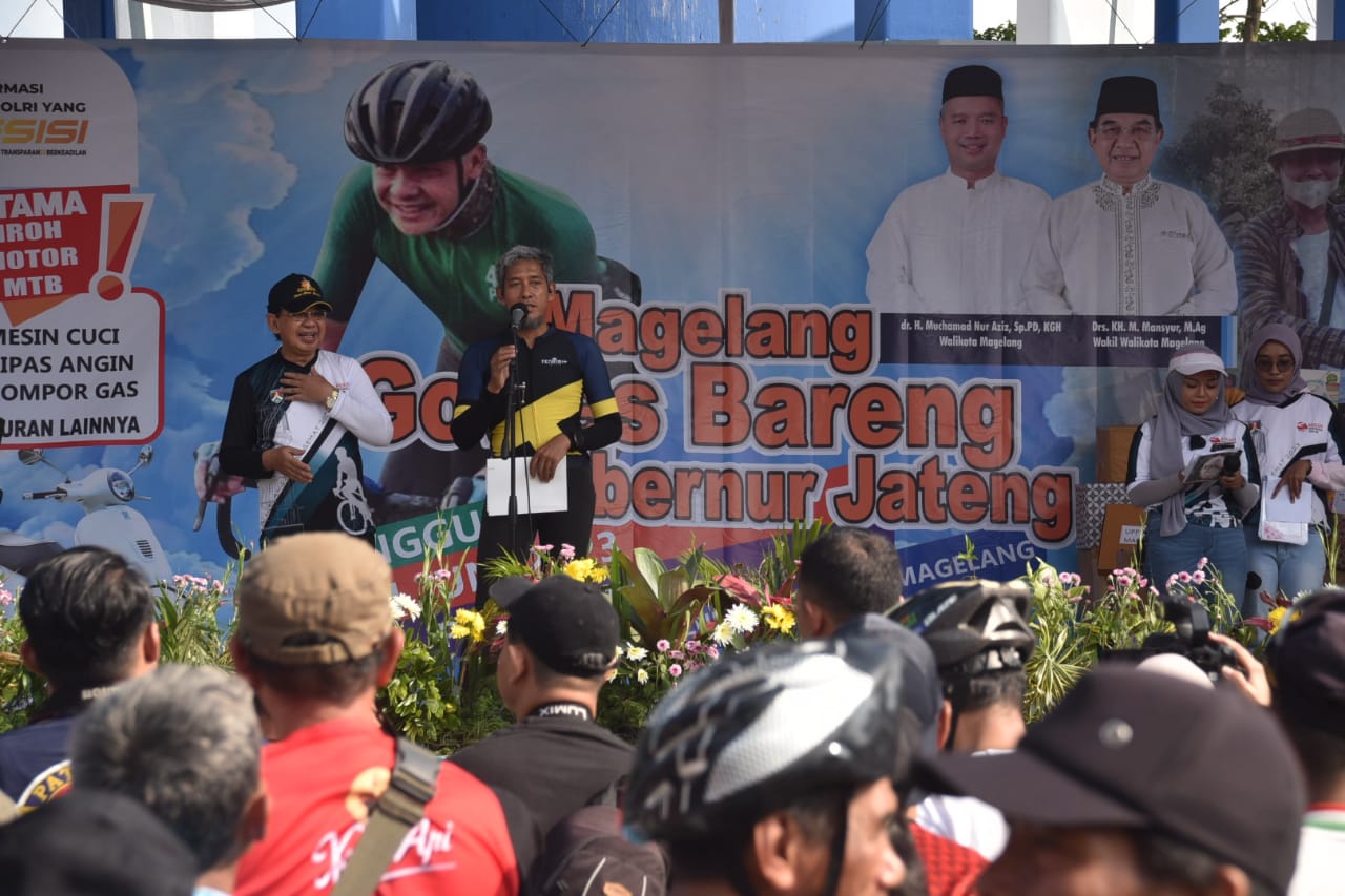 Gowes Bareng Warga Magelang, Sekda Jateng : Selain Sehat, Olahraga Bikin Bahagia