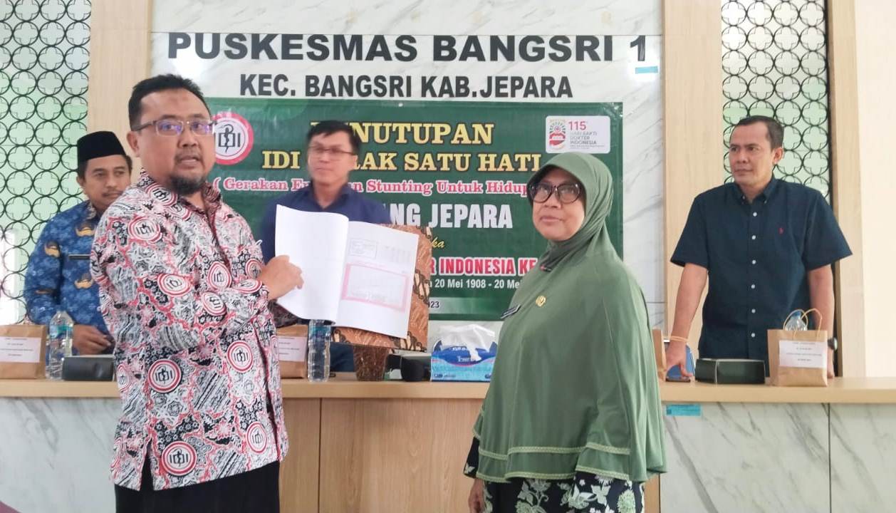 Resmi Ditutup, GSH IDI Jepara Minta Puskesmas Lanjutkan Pemantauan Balita Stunting