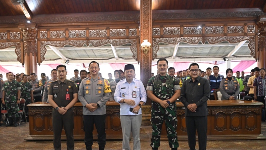 Antisipasi Kerawanan Pemilu Serentak 2024, Pemkab Jepara Gelar Apel Tiga Pilar