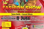 Sambut HUT ke-78 RI, Rumah Kreatif Gelar Festival Fashion Show Batik Khas Demak