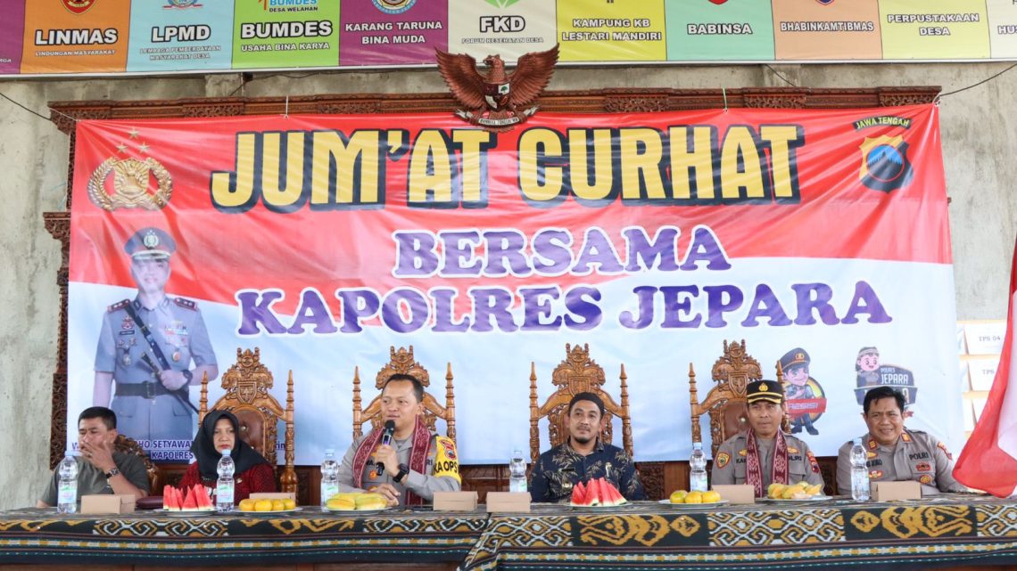 Jumat Curhat, Polres Jepara Sampaikan Operasi Patuh Candi 2023