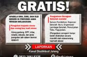 Gaspol Cegah Pungli di Sekolah, Ganjar Buka Layanan Aduan
