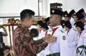 70 Paskibraka Kendal Dikukuhkan, Ini Pesan Bupati Dico
