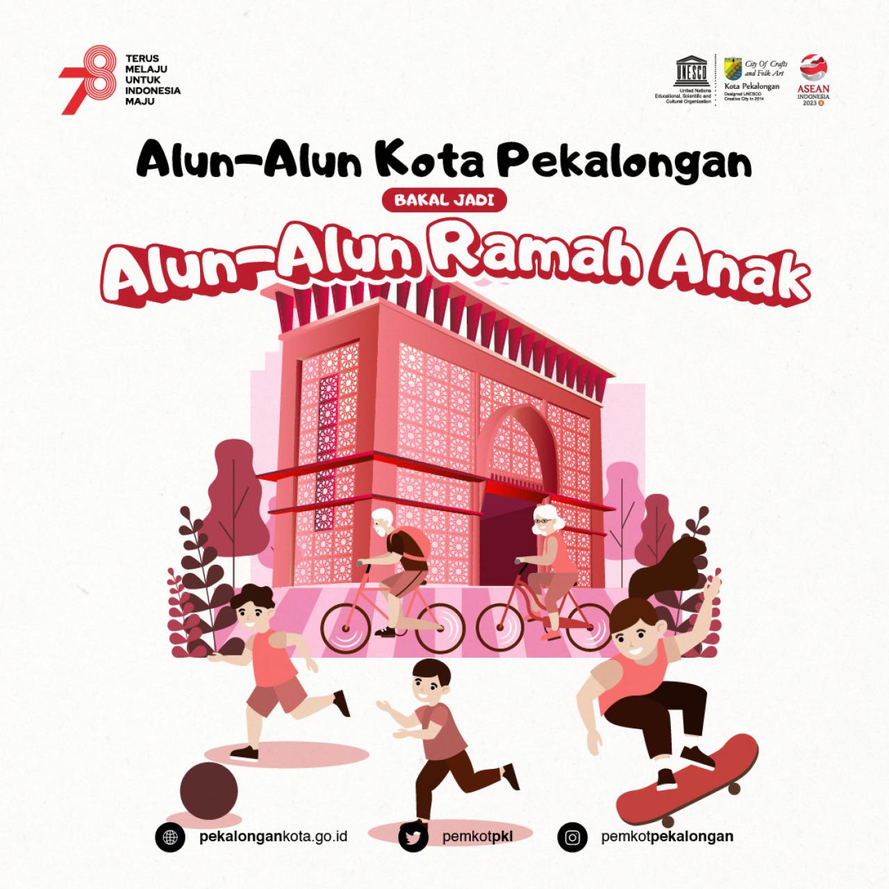 Pemkot Pekalongan Bakal Jadikan Alun-Alun Ramah Anak