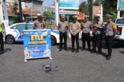 Operasi Zebra Candi, Polda Jateng dan Satlantas Polres Demak Sosialisasi ETLE Berbasis Drone