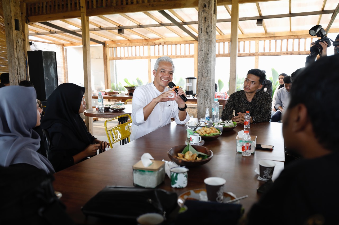 Ganjar Siap Jadi Mentor Politik Saat Bertemu Aktivis Mahasiswa se-Malang Raya