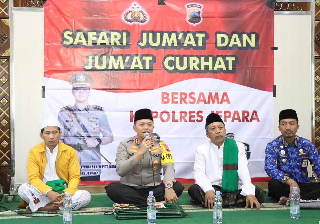 Jumat Curhat, Kapolres Jepara: Syukuri dan Jaga Nikmat Keamanan Jelang Pemilu