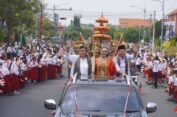 Ribuan Warga Jepara Hingga Pelajar Sambut Kirab Pahlawan Nasional