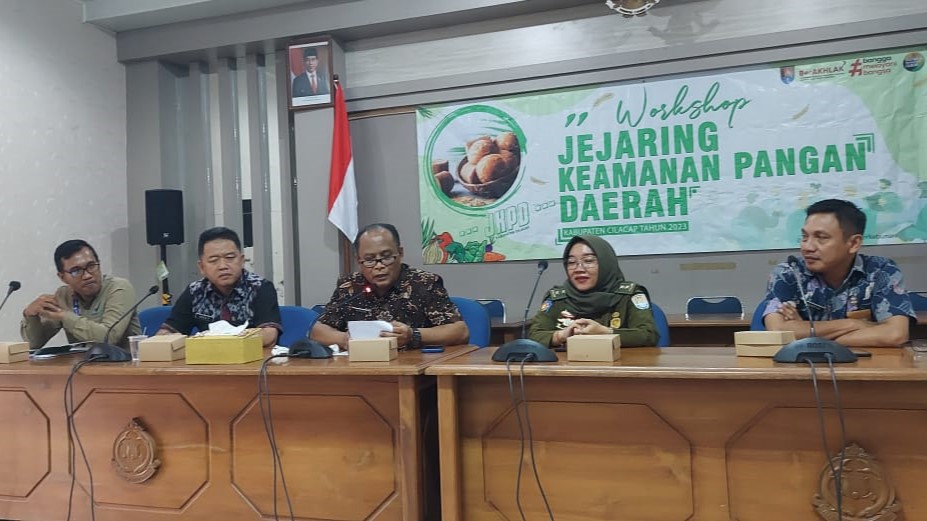 TJKPD Cilacap Gelar Workshop Jejaring Keamanan Pangan Daerah Tahun 2023