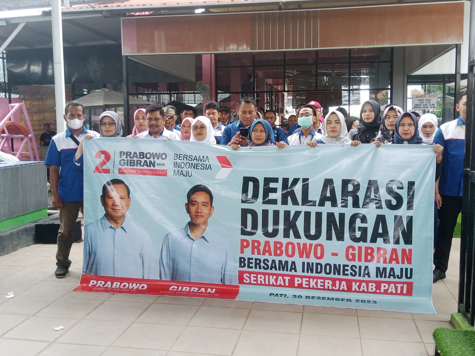 Serikat Pekerja di Pati Gas Pol Dukungan ke Prabowo-Gibran