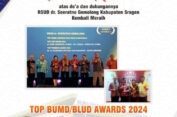 RSUD dr. Soeratno Gemolong Raih Predikat Terbaik TOP BUMD Awards 2024
