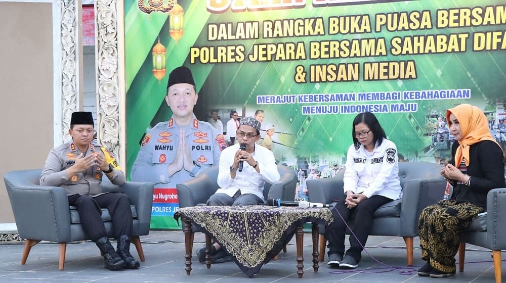 Pererat Silaturahmi, Polres Jepara Gelar Bukber dengan Sahabat Difabel dan Insan Pers