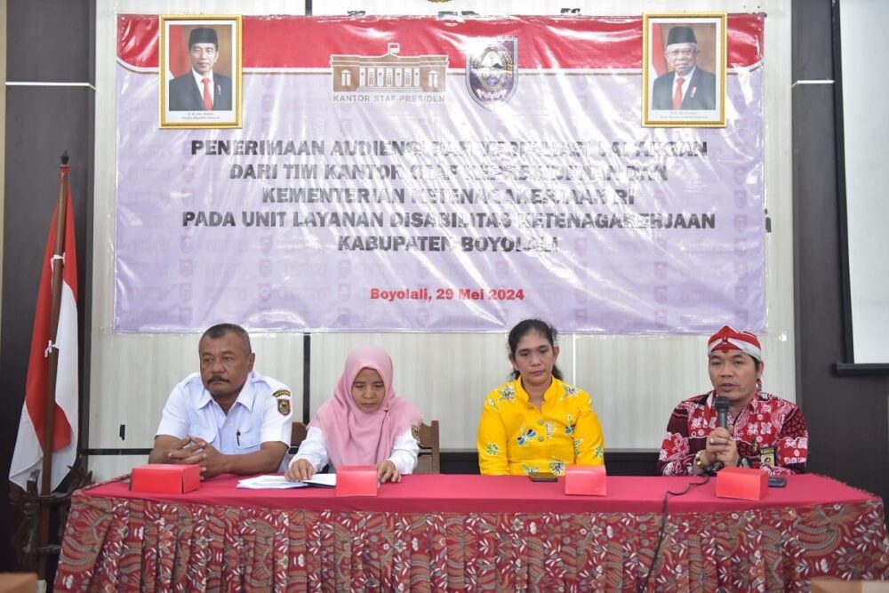 Tim KSP dan Kemnaker RI Lakukan Audensi dan Verifikasi Lapangan ke ULD Ketenagakerjaan Boyolali