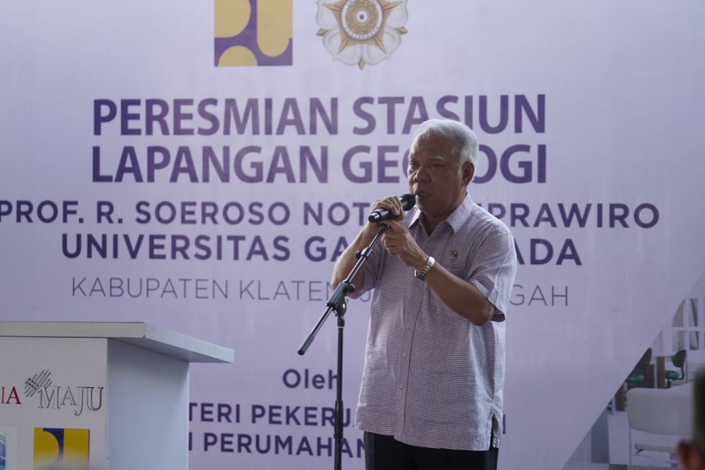 Menteri PUPR Resmikan Stasiun Lapangan Geologi Bayat