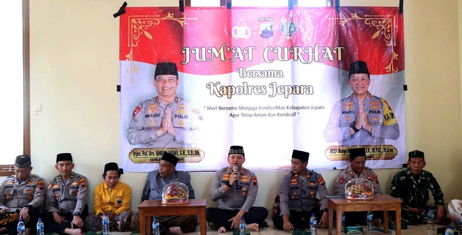 Jumat Curhat, Kapolres Jepara Ajak Warga Jaga Kondusivitas Jelang Pilkada 2024