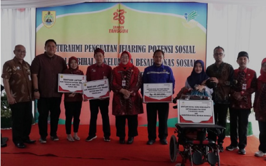 Dinas Sosial Sragen Gelar Halalbihalal dengan Seluruh Jejaring Sosial