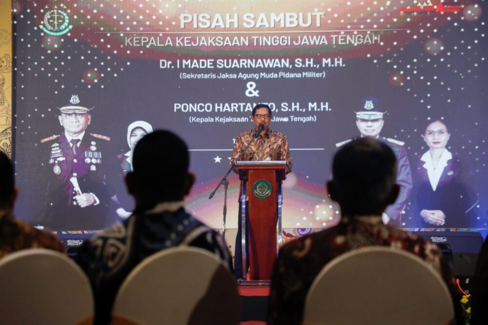 Hadiri Pisah Sambut Kajati Jateng, Nana: Semangat Baru dan Pererat Kolaborasi